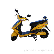 Fast yellow scooter to young people